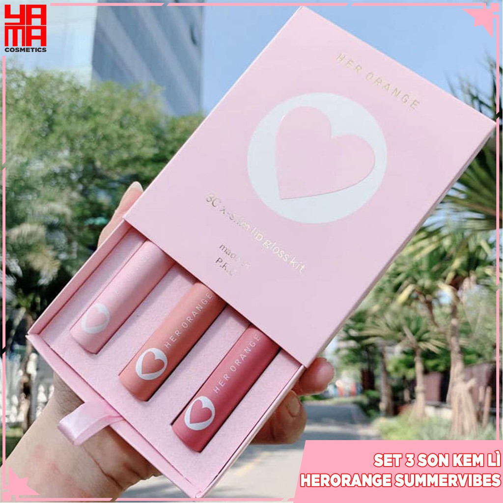 Set 3 son kem lì siêu đẹp Herorange summervibes | BigBuy360 - bigbuy360.vn