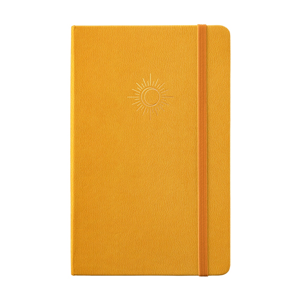 Sổ tay bujo hoạ tiết ép nhũ chìm Asthetic Sunset 196 trang giấy 100GSM