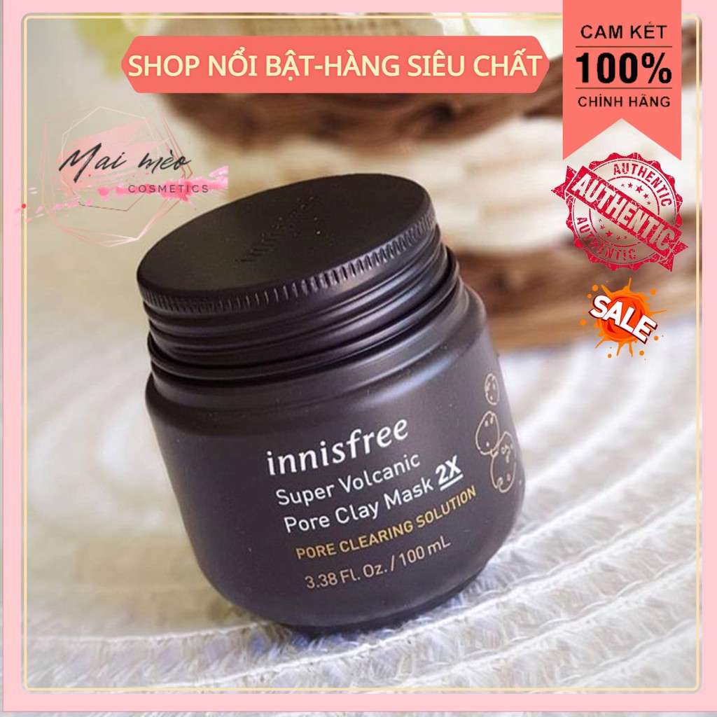 Mặt nạ đất sét- Mặt nạ đất sét innisfree hút dầu, bã nhờn, làm sạch lỗ chân lông, da dầu, da mụn [𝓜𝓪𝓲 𝓶𝓮𝓸]