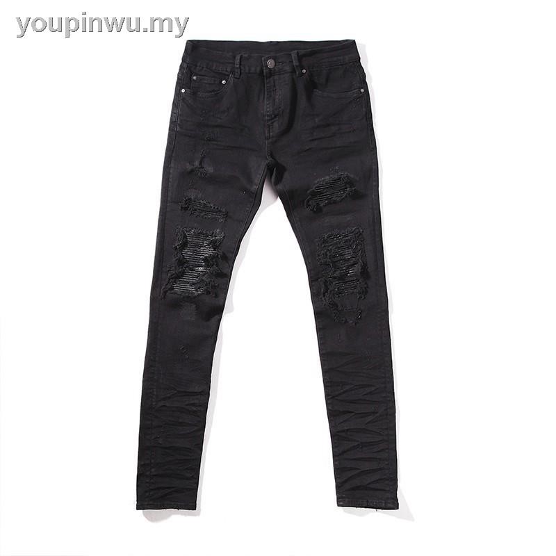 Quần Jeans Nam Rách Gối Thời Trang 2017