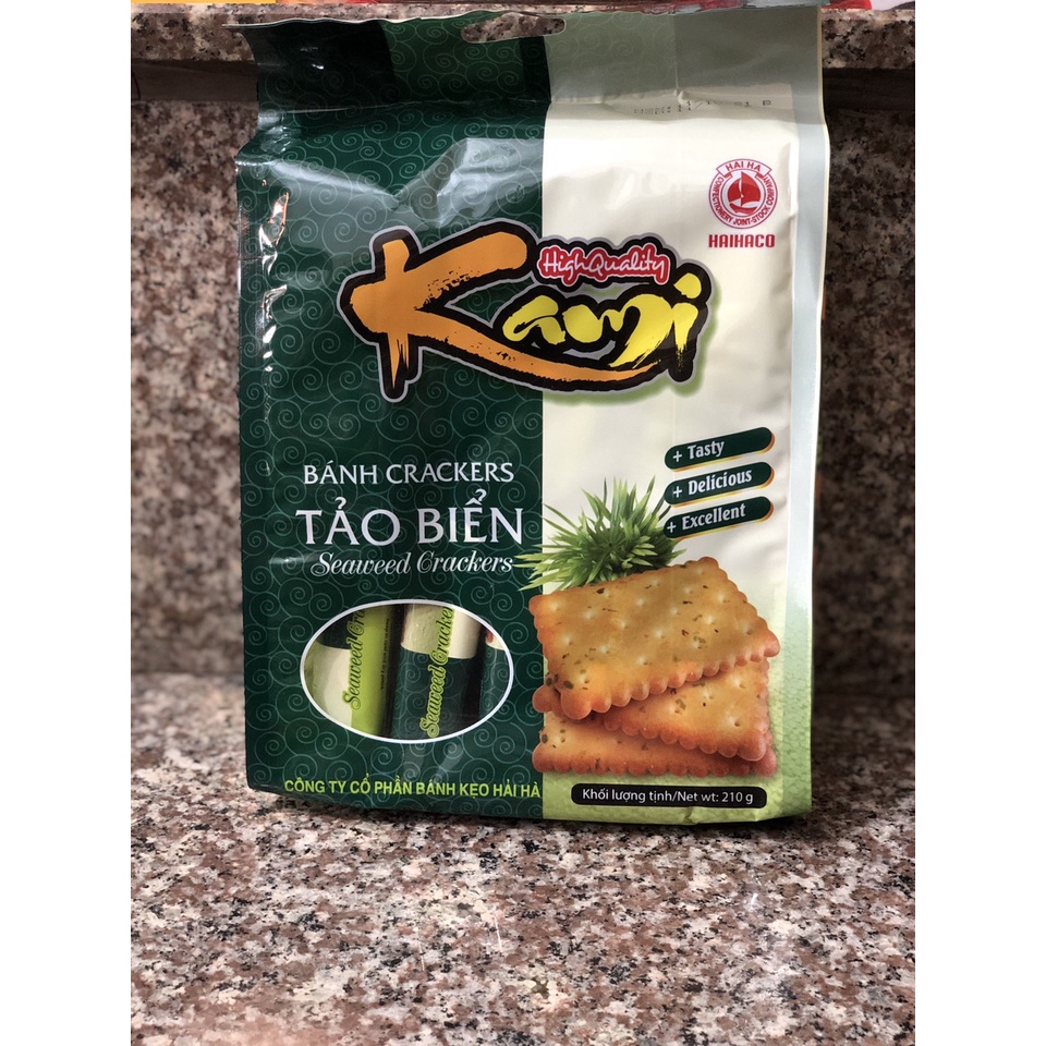 Bánh Ăn Kiêng Crackers Tảo Biển 210gr