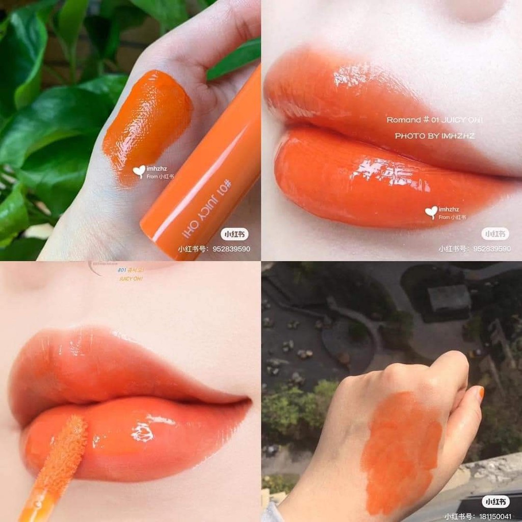 [ 01 Juicy Oh ] Son Tint Lì Romand Juicy Lasting Tint - Cam Sáng | BigBuy360 - bigbuy360.vn