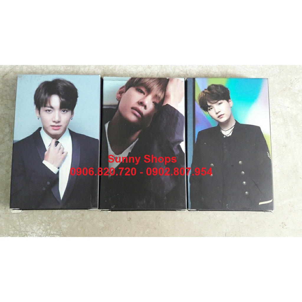 Lomo card hình Jungkook 5, V 5, Suga 5