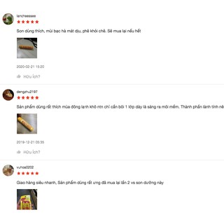 Son dưỡng burt's bee original tách set (ko có box)