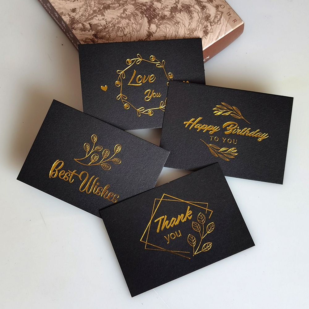 Set 100 Tấm Thẻ Màu Đồng In Chữ Thank You Độc Đáo Trang Trí Tiệc|Tem Chúc Phúc / Nhiều Màu Sắc