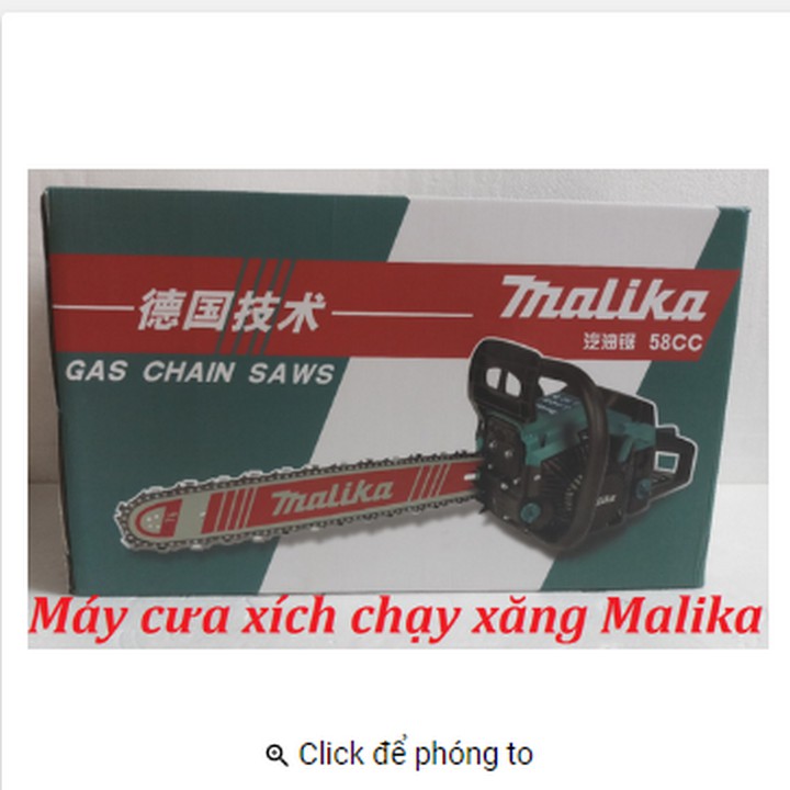 Máy cưa xích chạy xăng Malika ĐỘNG CƠ 4 THÌ