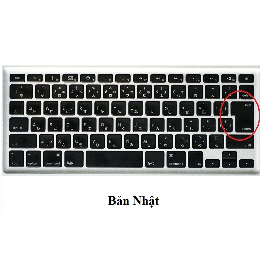 Lót phím silicon cho Macbook bản Nhật (đen và trong suốt)