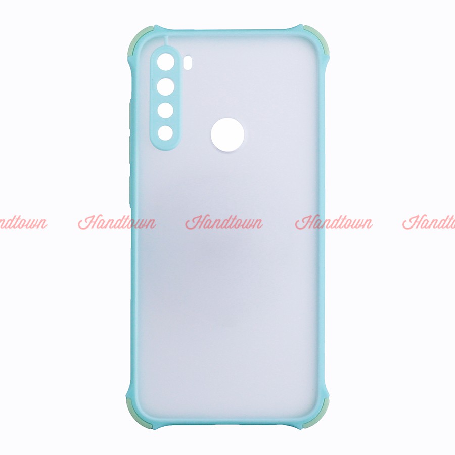 Ốp Lưng Chống Sốc Nhám Xiaomi Redmi Note 8 Viền Màu Thời Trang TPU Viền Dẻo Lưng Cứng