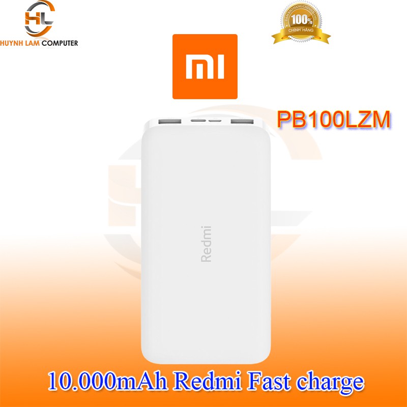 Pin sạc dự phòng 10000mAh Xiaomi Redmi PB100LZM (VXN4286GL) sạc nhanh 2 thiết bị cùng lúc