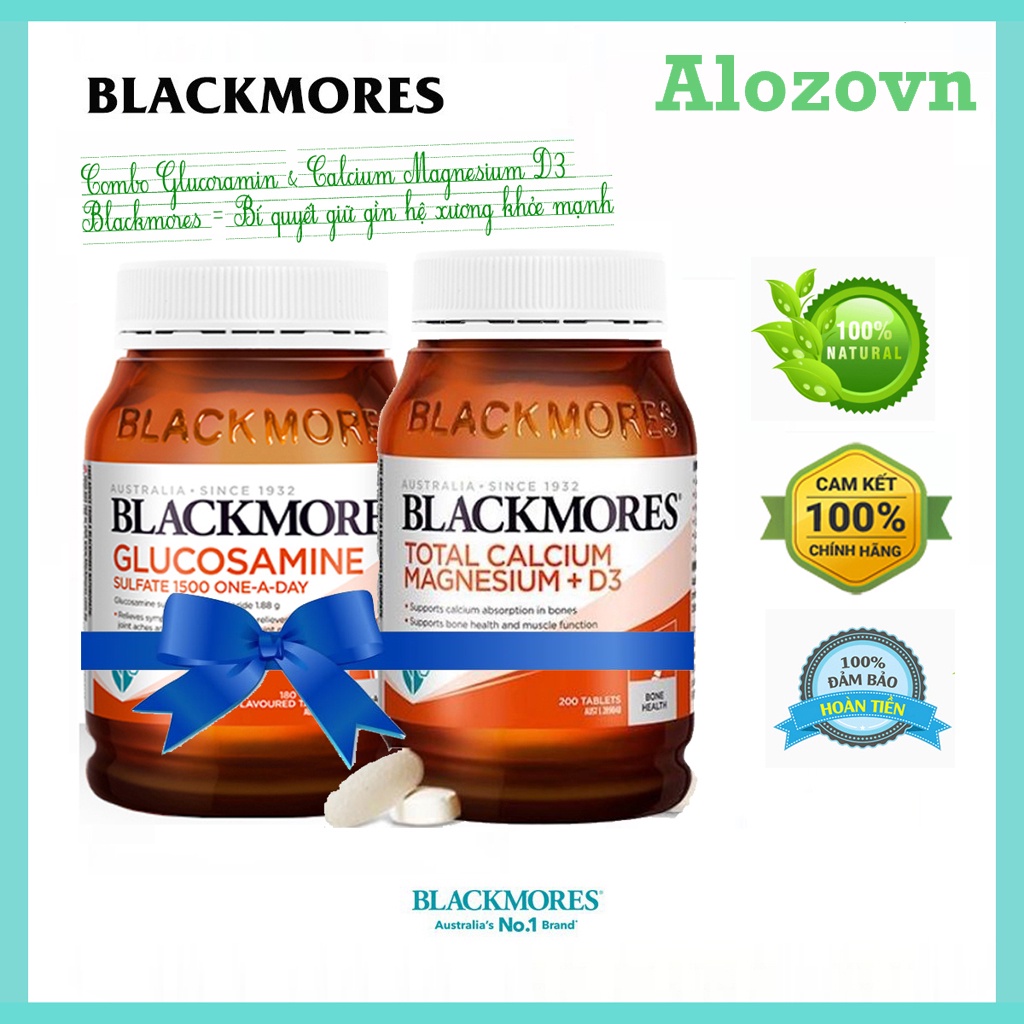 Viên uống bổ sung Canxi Total Calcium & Magnesium + D3 Blackmores, 200 viên