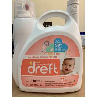 NƯỚC GIẶT QUẦN ÁO CHO BÉ SƠ SINH DREFT 4.43 LÍT MỸ