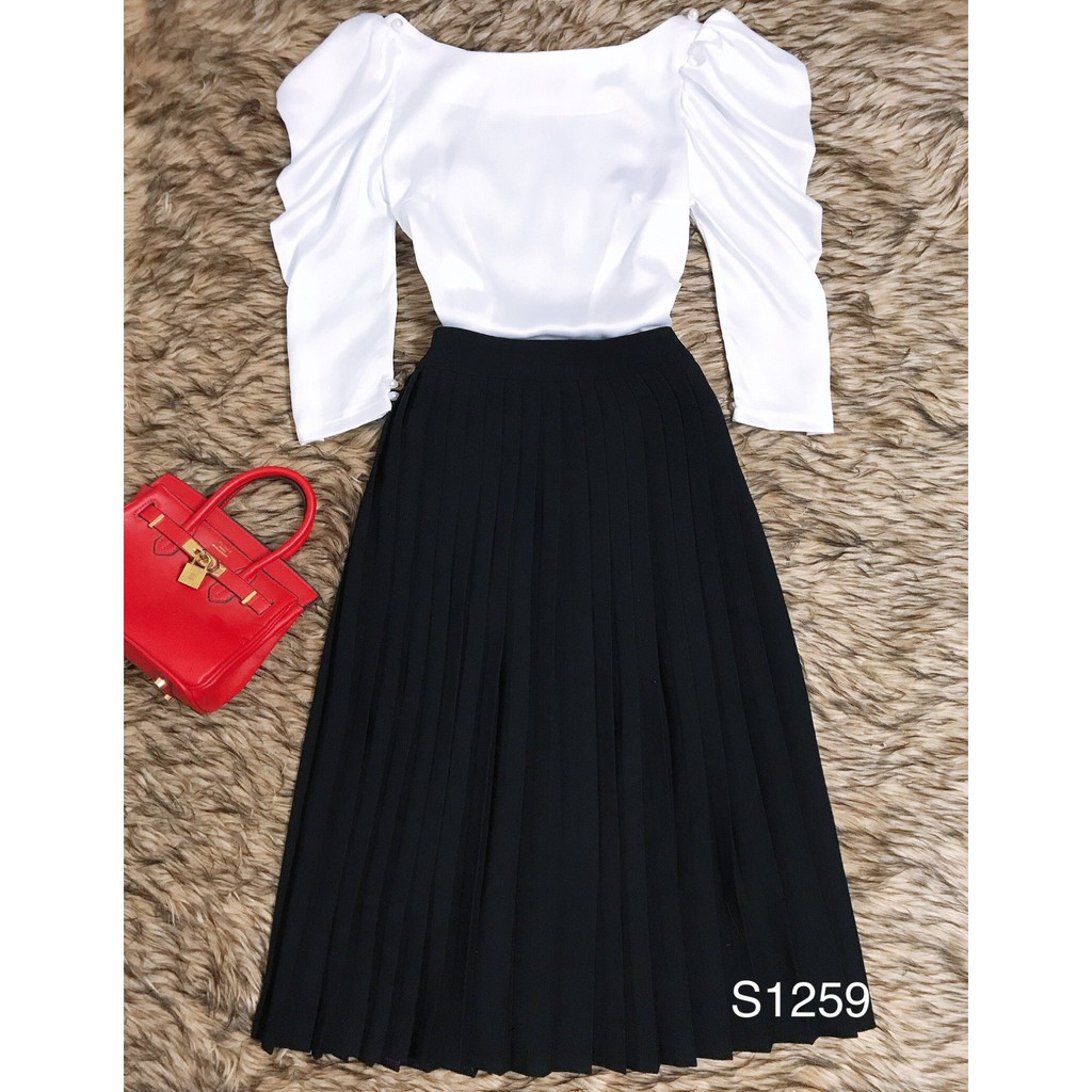 Áo lụa tay bồng A1259 - QUEEN SHOP DOLCE VIVA COLLECTION ( ảnh trải sàn do chính tay chị chủ tự chụp) | BigBuy360 - bigbuy360.vn