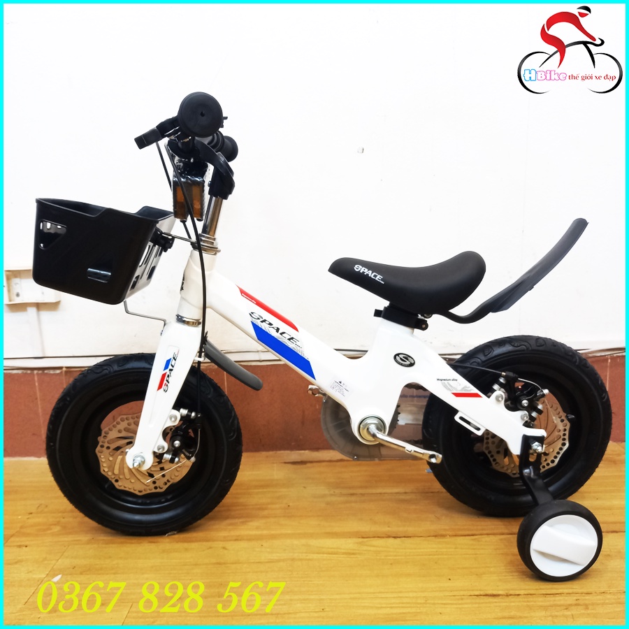 Xe Đạp Trẻ Em Vành Đúc, Xe Đạp Space Baby cho bé từ 2-5 tuổi, Khung Nhôm Đúc Nguyên Khối, Dáng Xe Thời Trang.