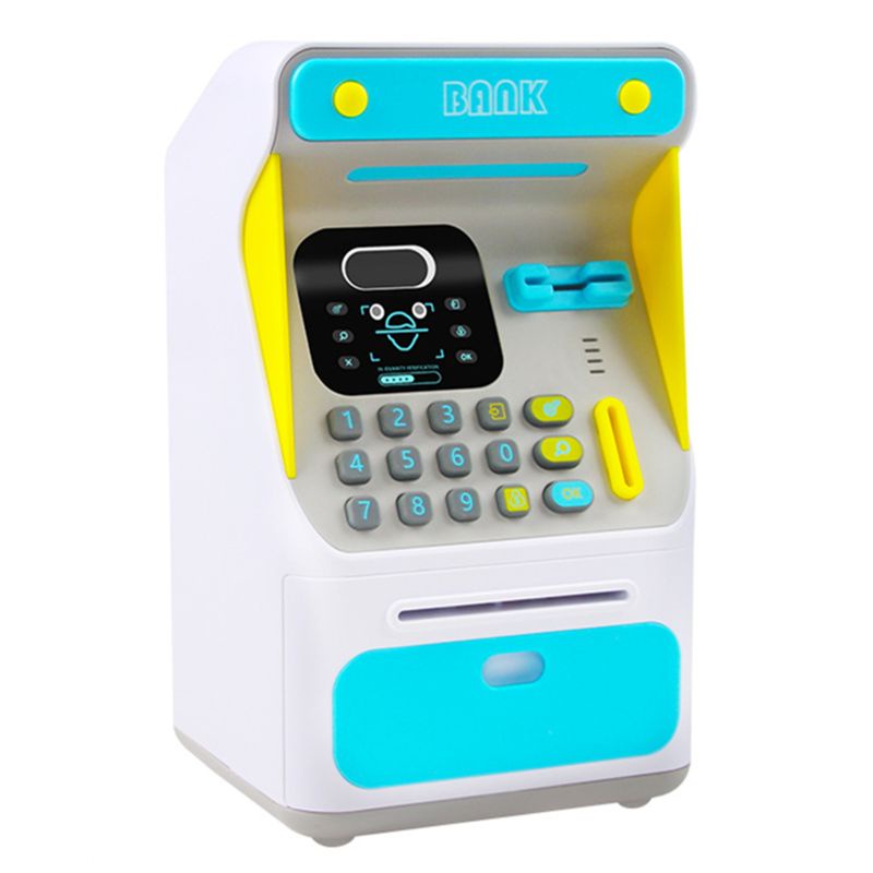 Ống tiết kiệm tiền hình cây atm mini có khóa điện tử nhận diện khuôn mặt cho trẻ em