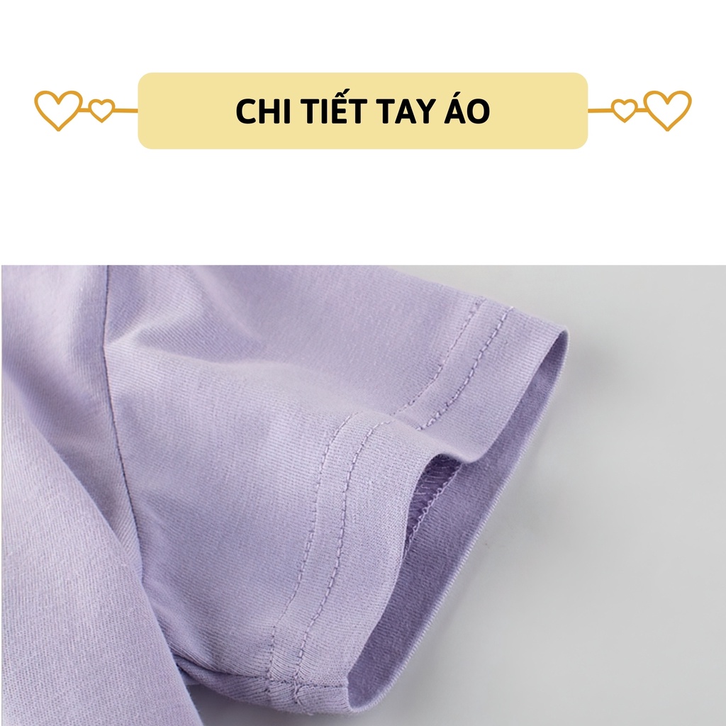 Áo thun bé gái ngắn tay 27Kids áo cộc nữ 100% Cotton cho trẻ từ 2-10 tuổi GSTS1