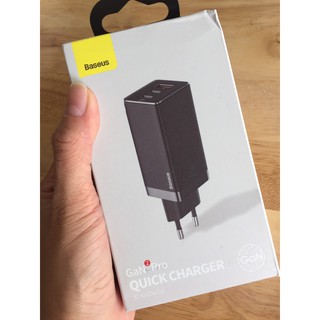 [2type-C +1USB]Cốc sạc nhanh 65W Baseus GaN2 Pro CCGAN65E2