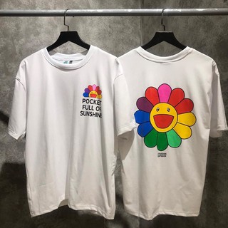ÁO THUN HÌNH BÔNG HOA 7 MÀU UNISEX