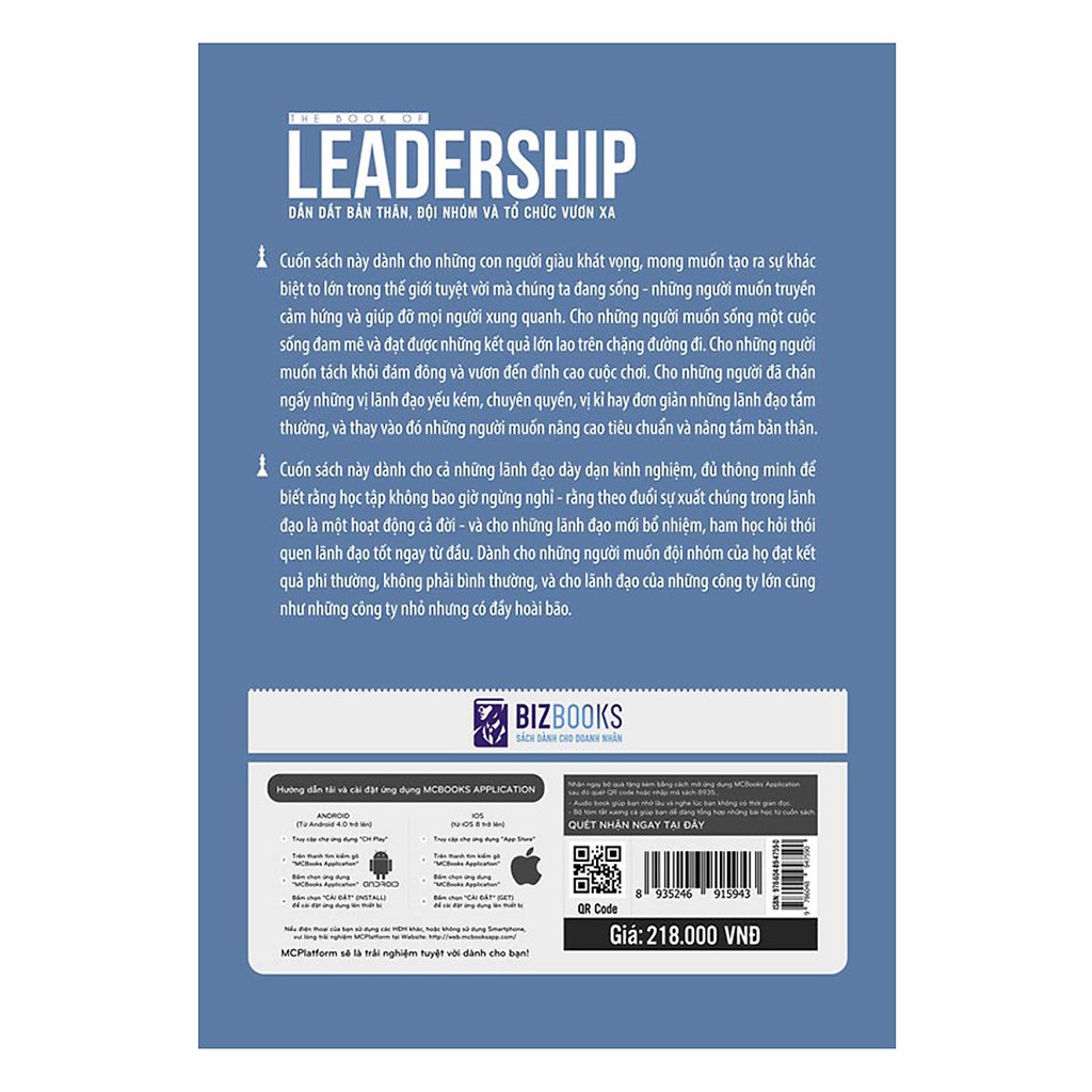 Sách - The Book Of Leadership - Dẫn Dắt Bản Thân, Đội Nhóm Và Tổ Chức Vươn Xa