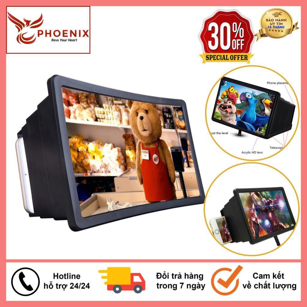 Kính Xem Phim Phóng Đại Hình Ảnh Điện Thoại 3D 8 Inch Thế Hệ Mới 2020