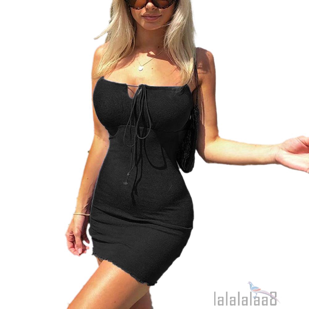 Đầm Dự Tiệc Phối Dây Gợi Cảm Cho Nữ | BigBuy360 - bigbuy360.vn