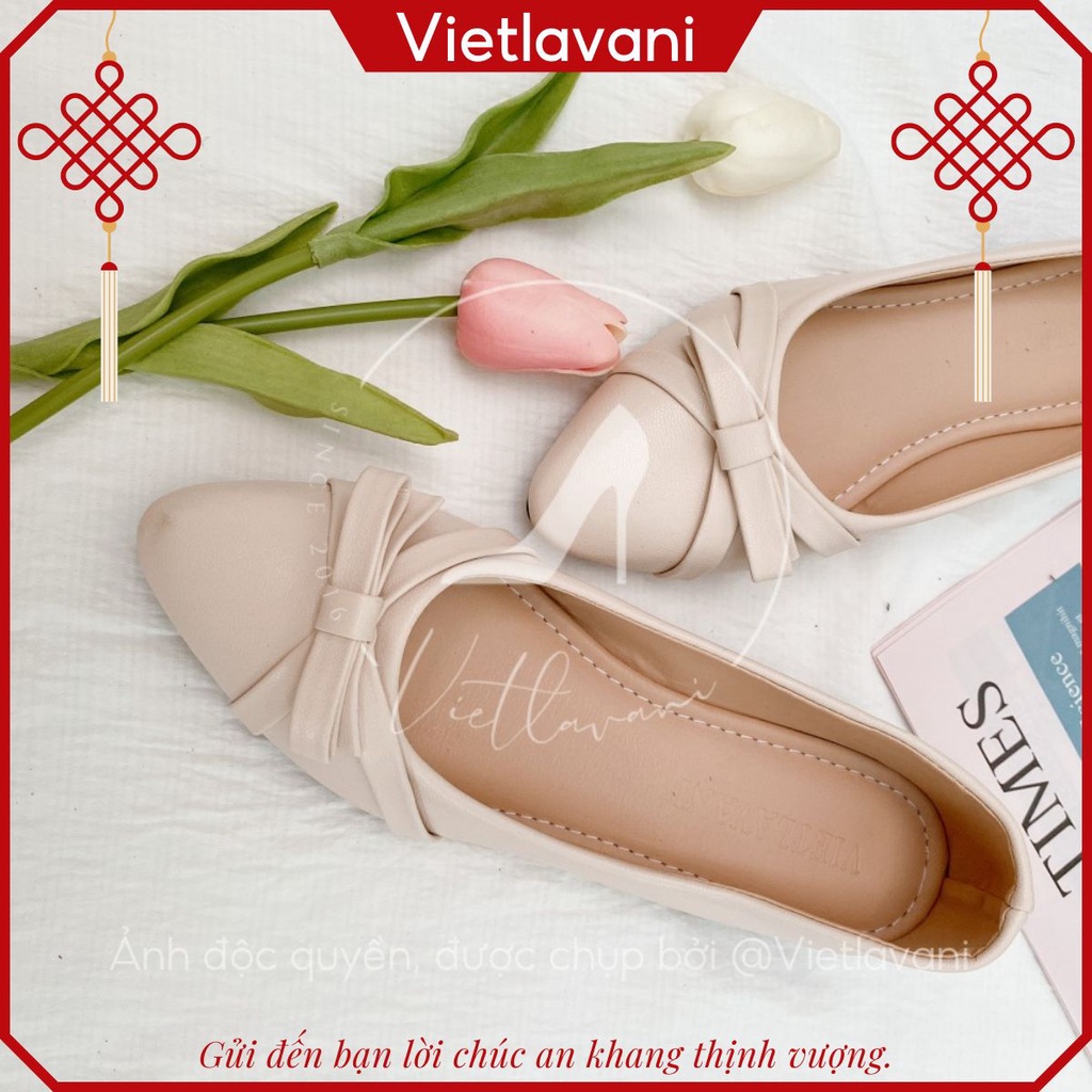 Giày nữ mã HGB3 cao 2P màu kem phong cách HQ