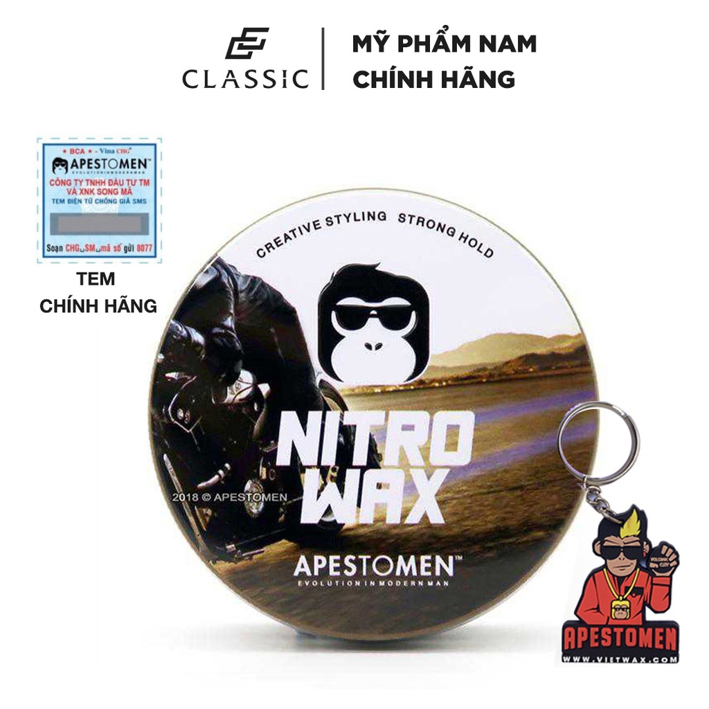 Sáp vuốt tóc Apestomen Nitro Wax - Chính Hãng