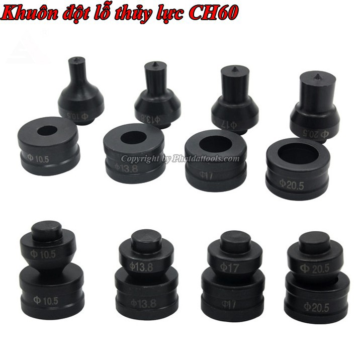 Khuôn đột lỗ tròn thủy lực CH60-HHM60-Khuôn đột lỗ thủy lực