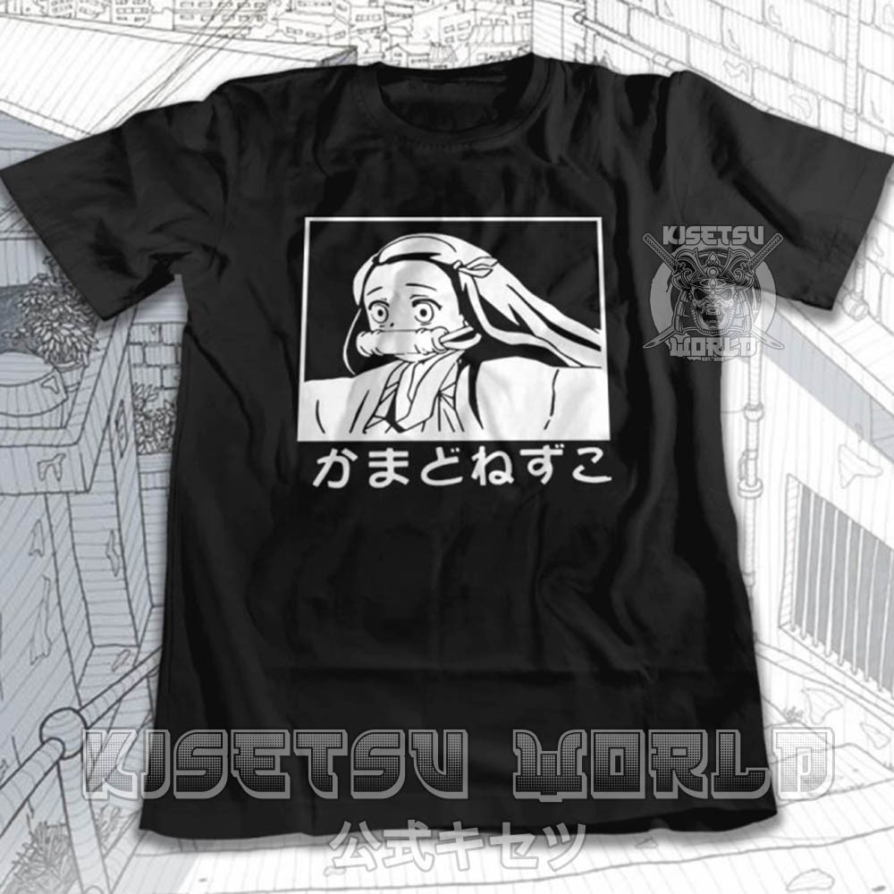 Áo phông NEZUKO KAMADO - KIMETSU NO YAIBA DEMON SLAYER TANJIRO Baju Jepang x 6153 Kisetsu
