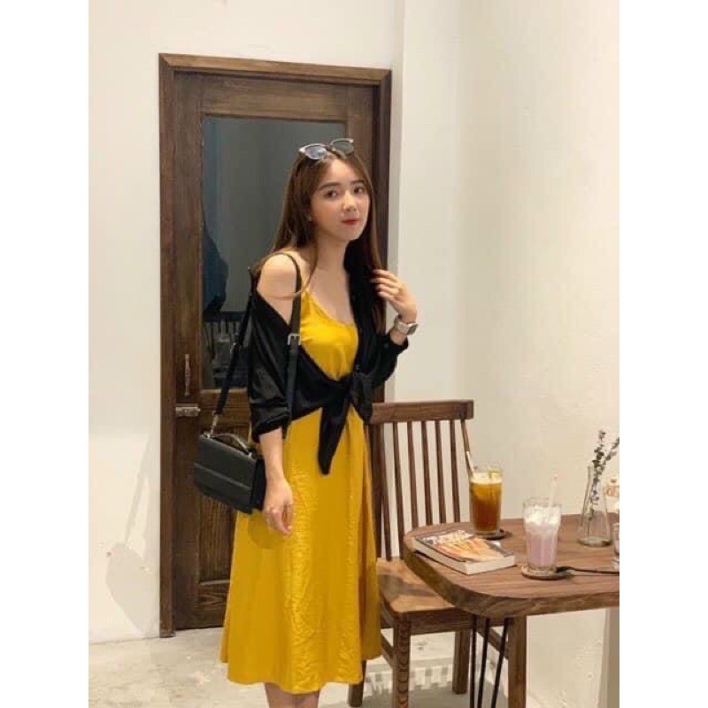 Váy 2 dây 👗 FREESHIP 👗 Đầm 2 dây đũi dáng xuông nhiều màu👗