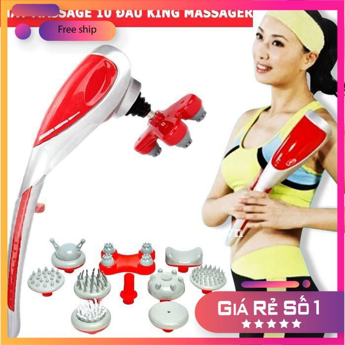 Máy massage cầm tay 10 đầu King Massager cao cấp