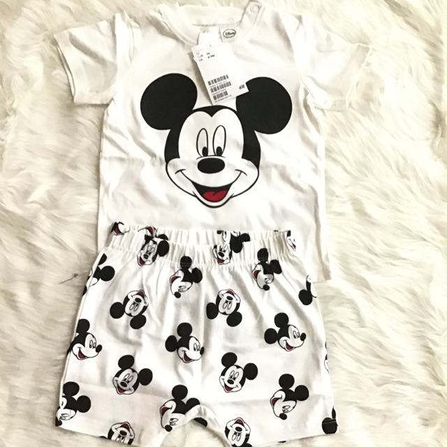 Bộ micky đen trắng hm