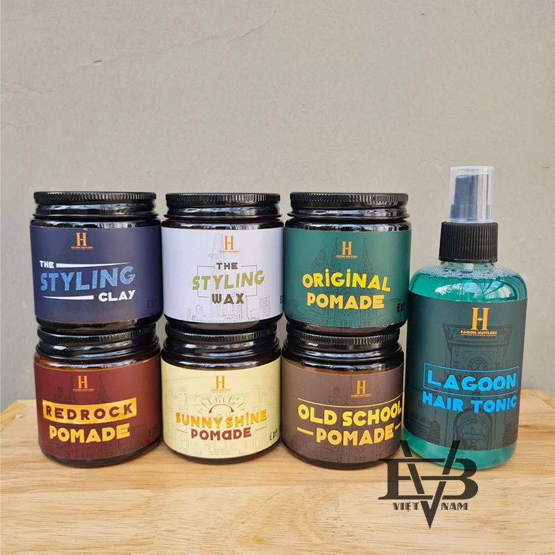 BYVILAIN HCM, SAIGON HUSTLER - Sáp vuốt tóc Styling Wax, Sunny Shine, Old School, Red Rock, Original, Styling Clay 118ml