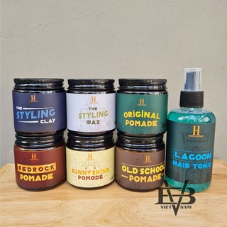 Saigon hustler - sáp vuốt tóc styling wax, sunny shine, old school, red rock, original, styling clay 118ml việt nam