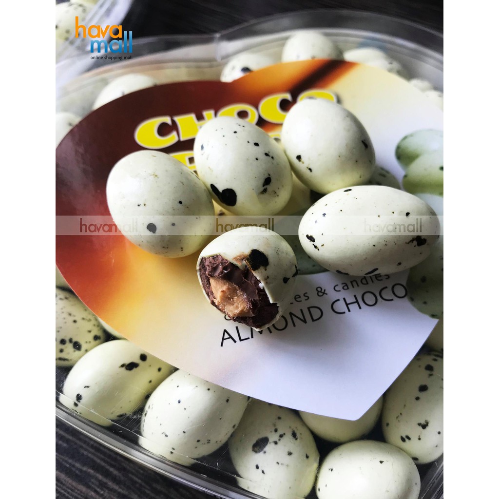 [Hàng Chính Hãng] Kẹo Socola Trứng Khủng Long Nhân Hạnh Nhân Choco Rock– Gói 100g