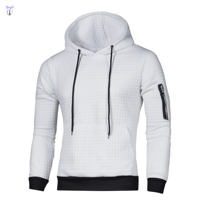 Áo hoodie nam có nón dây rút tay dài thời trang tập gym