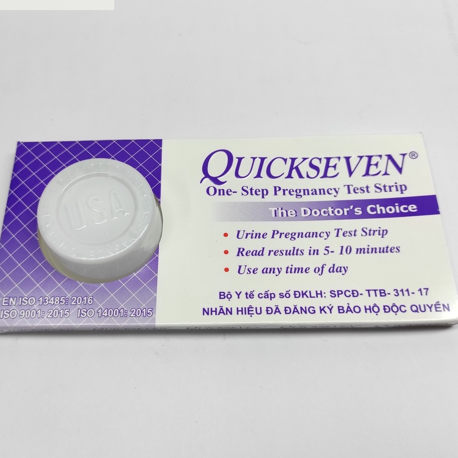 Que Thử Thai Quickseven Test Thử Thai Nhanh Chính Xác