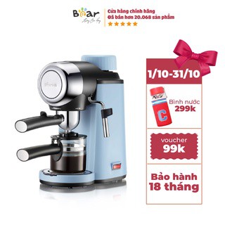 Máy pha cà phê Espresso, capuchino Bear CF-B02V1- Hàng chính hãng, đa chức năng- BH 12 tháng!