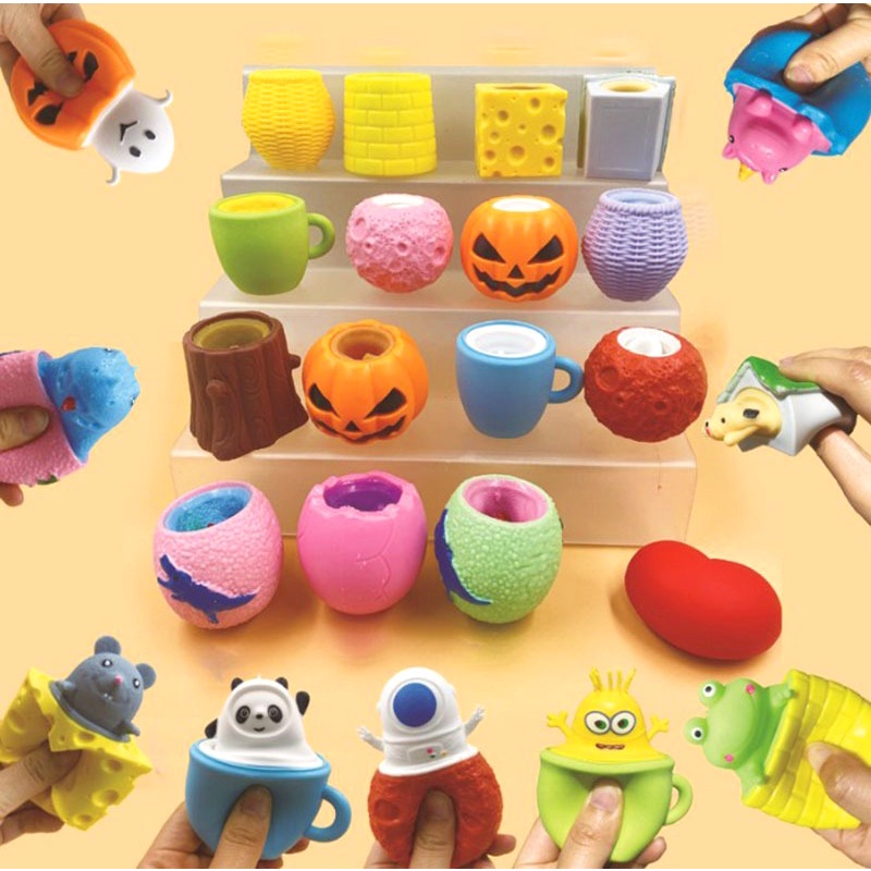 Squishy QUÁI VẬT Mochi mềm mịn dễ thương chân thực giảm stress co dãn đàn hồi ngộ nghĩnh bóp giải trí