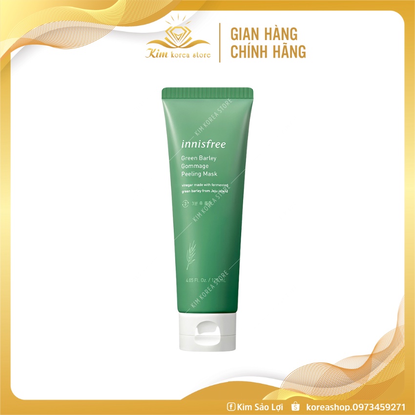 Tẩy da chết lúa mạch Innisfree Green Barley Gommage Peeling Mask nhẹ dịu cho mọi loại da