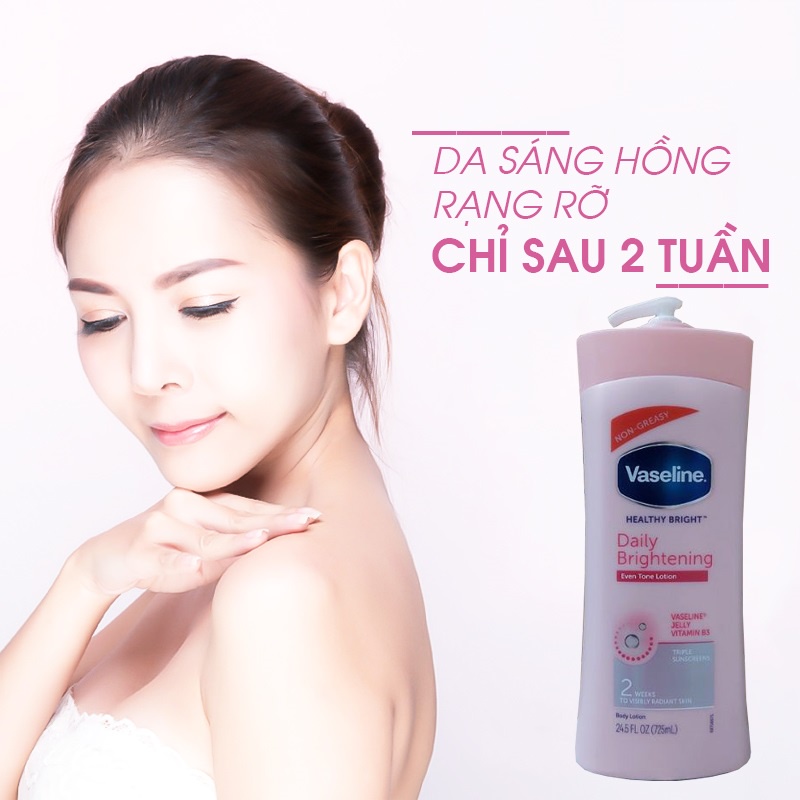 Sữa Dưỡng Thể Trắng Da -  Cấp Ẩm Vaseline Lotion 725 - ml.