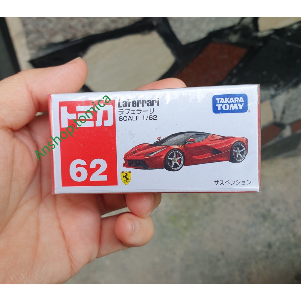 Xe mô hình tĩnh tomica Nhật Bản - L a fe rra ri màu đỏ No62