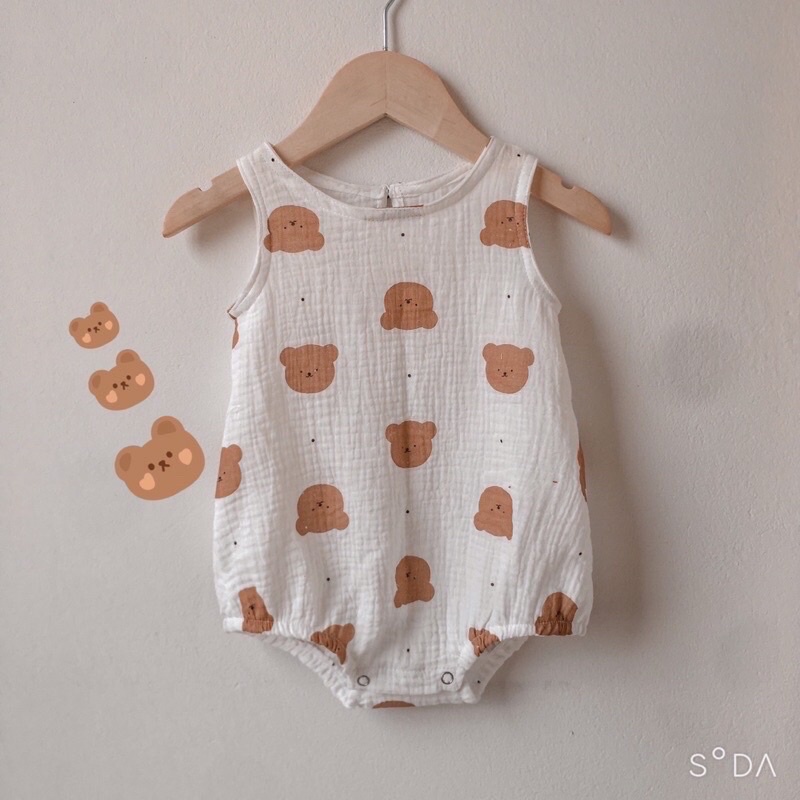Body xô nhăn muslin siê mát fom nước ngoài