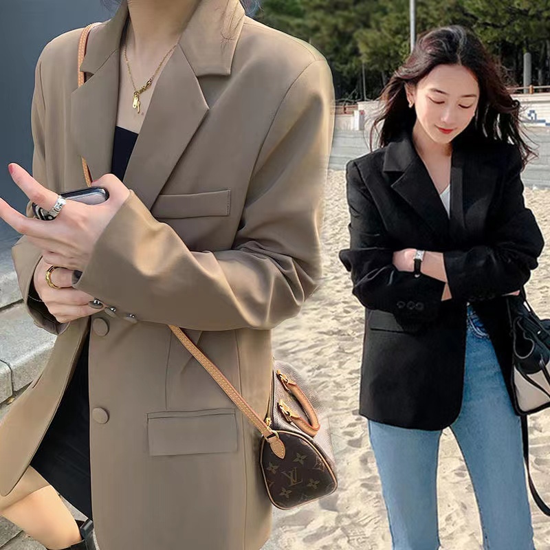 Áo Khoác Vest Dáng Rộng Phong Cách Hàn Quốc Thời Trang Mới Cho Nữ