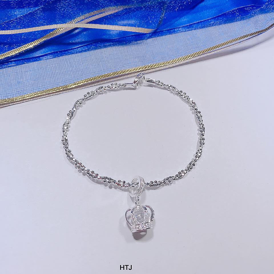 LẮC TAY MIX CHAMR VƯƠNG MIỆN CỰC XINH CHO BẠN NỮ- CHUẨN BẠC TA