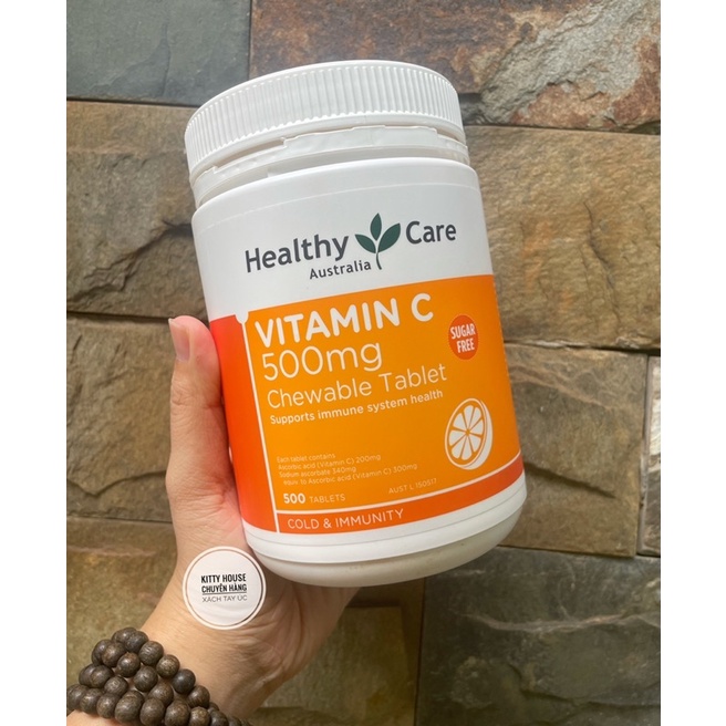 VIÊN NHAI HEALTHY CARE VITAMIN C 500MG LỌ 500 VIÊN