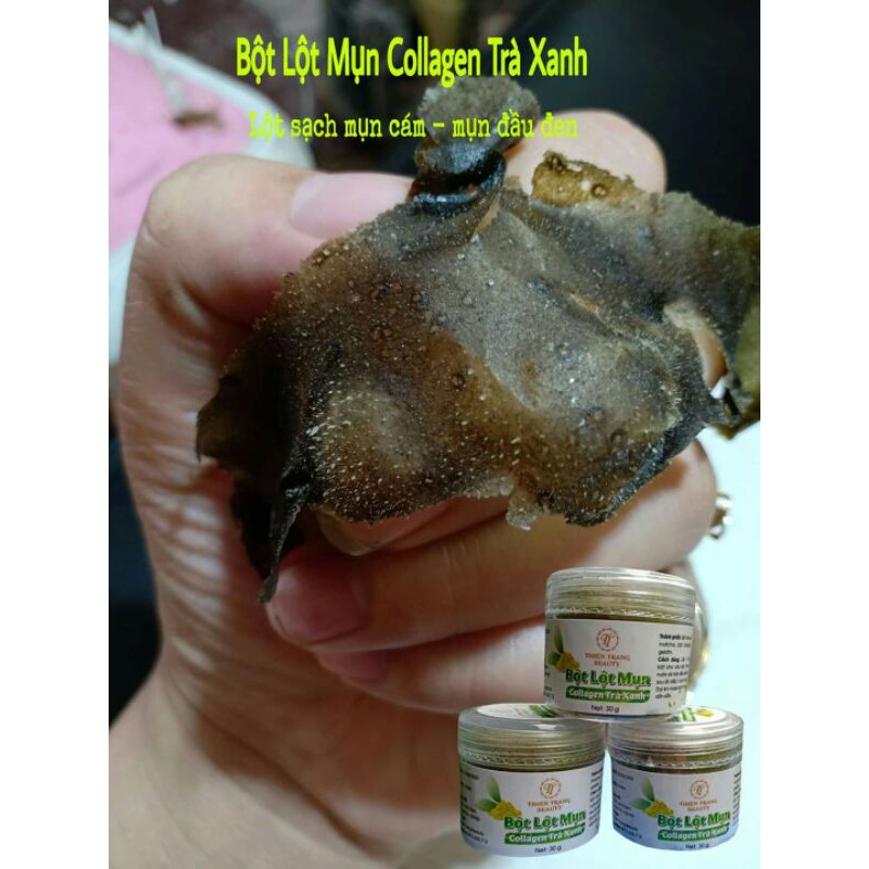Siêu Lột Mụn Collagen Trà Xanh - Thiên Trang HANDMADE