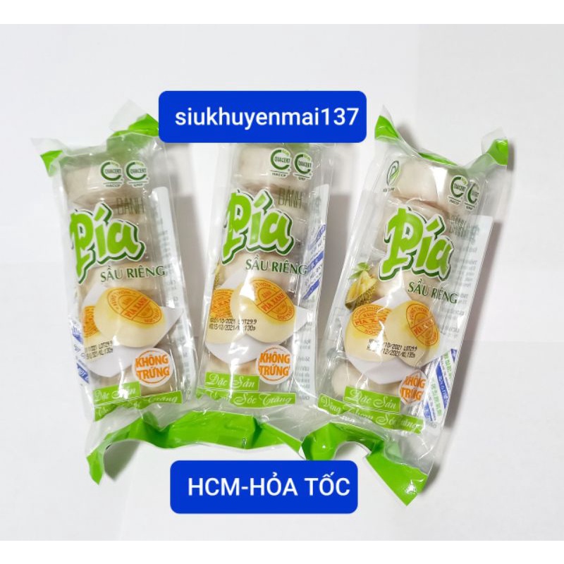 🥟bánh pía mini sầu riêng đậu xanh 5 cái- không trứng Hải Sơn_ sóc trăng Vũng thơm