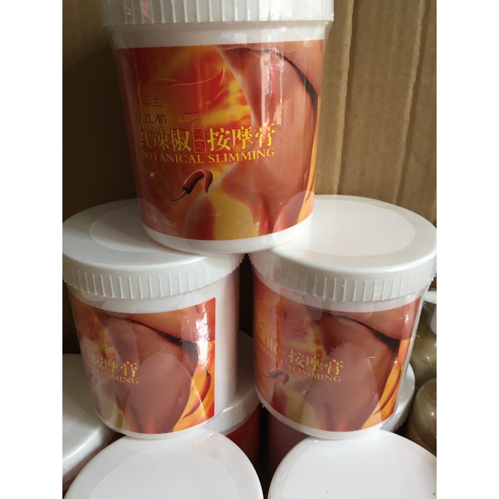 Kem Ớt Tan Mỡ Bụng Giảm Béo YAZLAN - Hộp 1000g