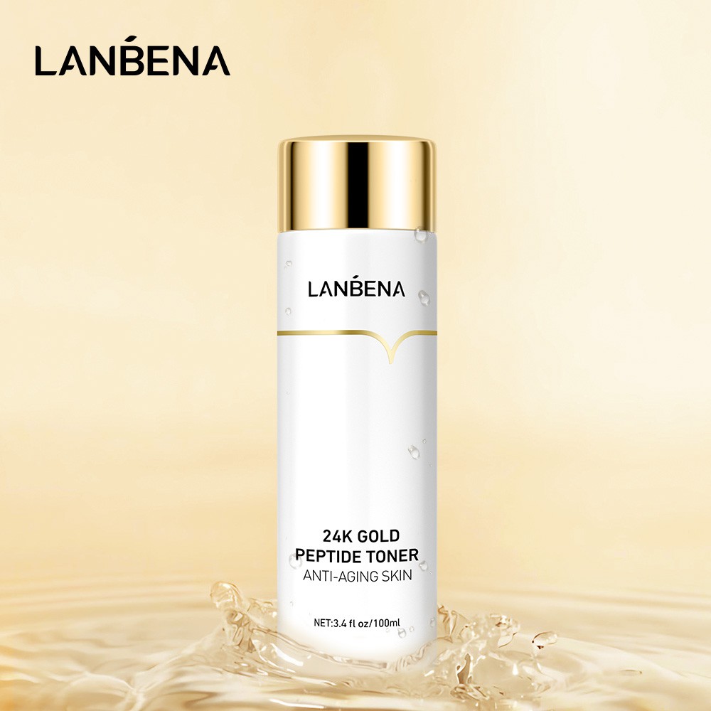 (Hàng Mới Về) Toner Vàng 24k Lanbena Dưỡng Ẩm Chống Lão Hóa Da 100ml