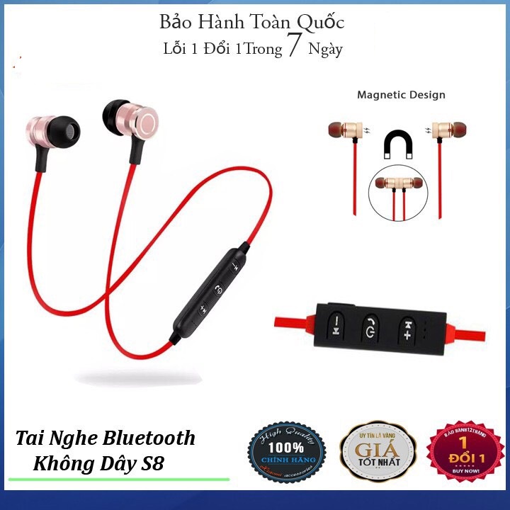 Tai Nghe Bluetooth S8 Thể Thao Siêu Tiện Dụng